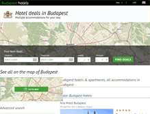 Tablet Screenshot of budapesthotelsandrates.com